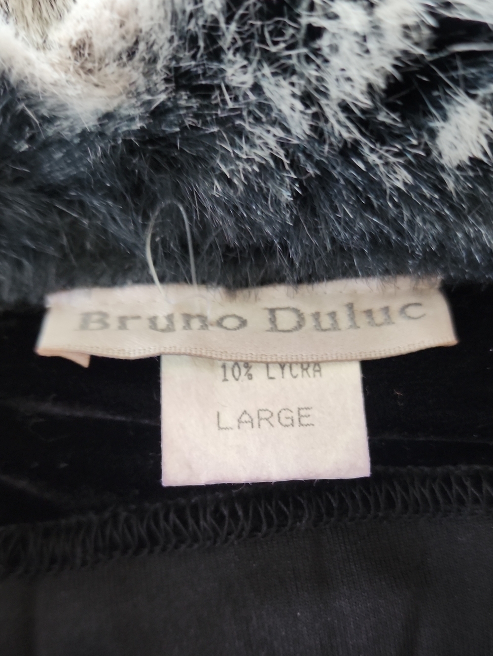 Vintage Black Velvet Women's Jacket with Faux Fur Collar - Picture 8 of 11